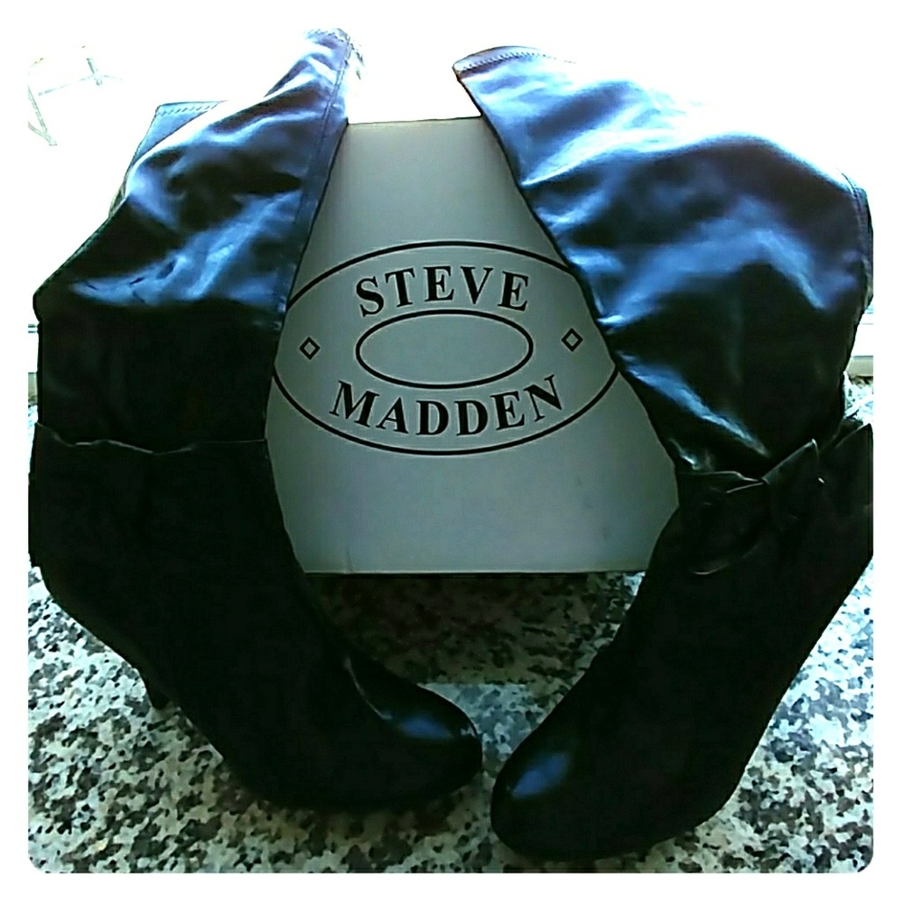 Steve Madden Black Boots
